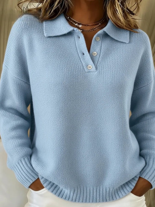 Harper Button-Collar Knit