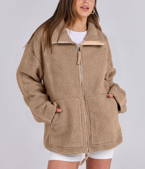 Hudson Fleece Zip Jacket detail