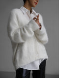 Ivy V-Neck Cardigan - Cream