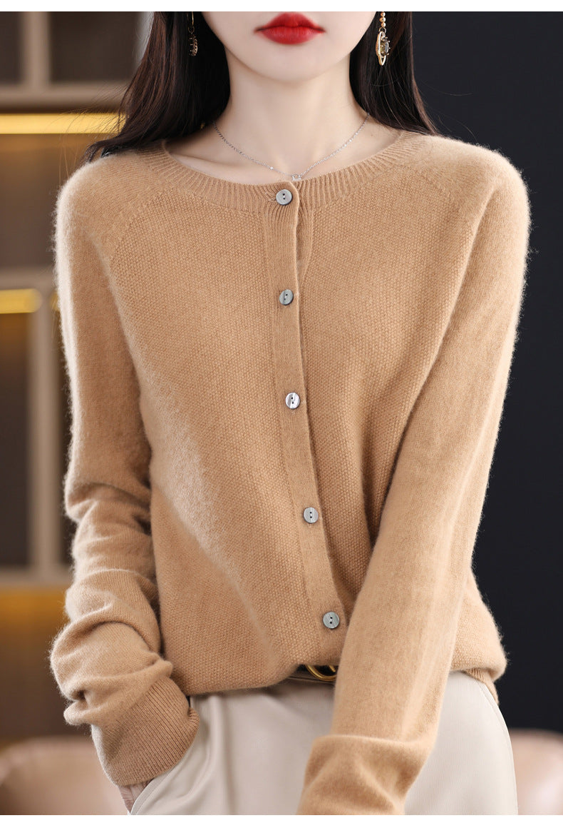 Sutton Soft Cardigan — Camel